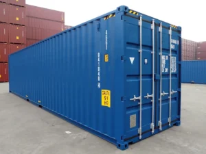 40ft x 8ft One Trip Tunnel Container (Double End Door) Blue