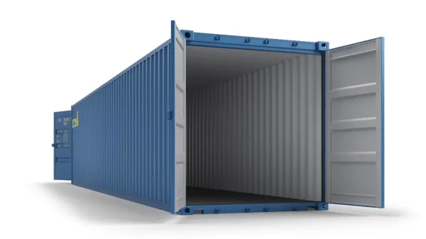 40ft x 8ft One Trip Tunnel Container (Double End Door) Blue