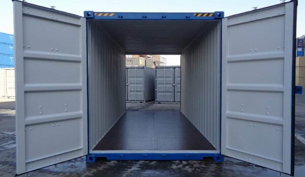 40ft x 8ft One Trip Tunnel Container (Double End Door) Blue