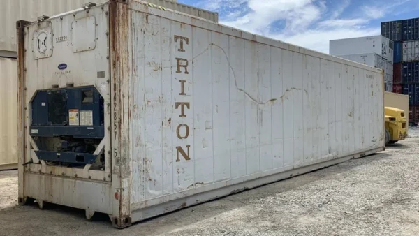 40ft Used Cargo Worthy High Cube Refrigerated Certified ISO Container 408-480 V 3 Ph 25 Amp